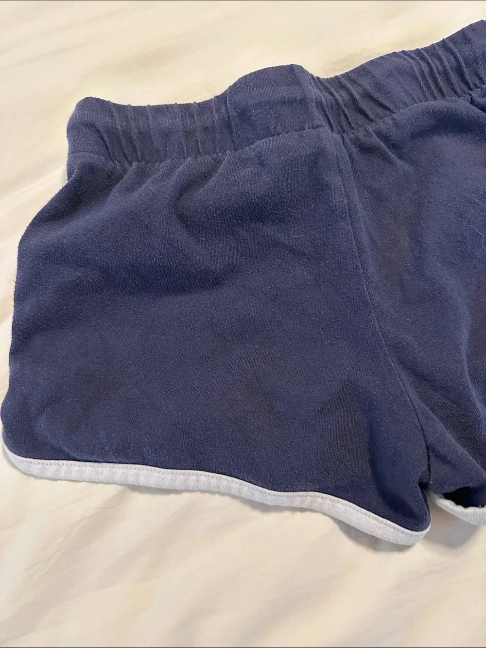 Girls Size M (8) Navy Blue Athletic Shorts with Contrast Trim from Old Navy
